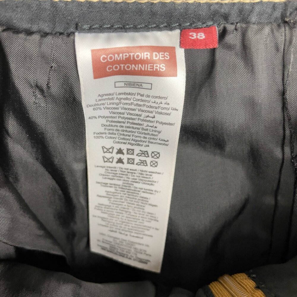 Comptoir Des Cotonniers Gold Mini Skirt - Picture 6 of 9